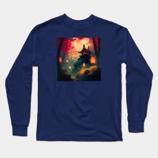 Path to the forest lantern Long Sleeve T-Shirt